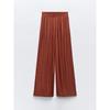 Za2024 Summer New Product Women's Clothes High Waist Slim Looking Drape Casual Straight-Leg Stretch Waist Wide Leg Pants 9929049