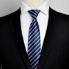 Lazy Zipper Tie Men's Formal Business Professional Easy Pull 8c Suit Blue Groom Wedding