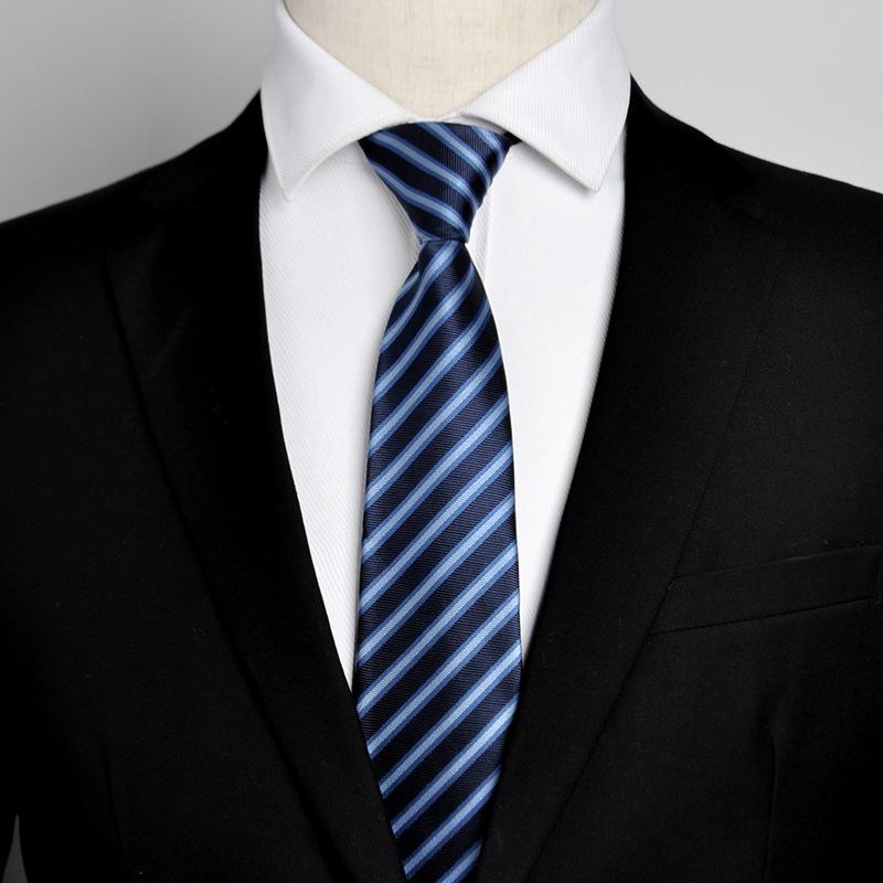 Lazy Zipper Tie Men's Formal Business Professional Easy Pull 8c Suit Blue Groom Wedding