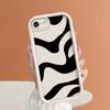 Силиконовый чехол для телефона с черной полосой зебры для iPhone Samsung Galaxy Xiaomi Redmi POCO HUAWEI Honor, противоударный защитный мягкий резиновый чехол