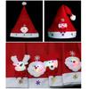 Милая светодиодная мультяшная рождественская шапка для праздничной атмосферы дома Navidad Новогодний декор Рождественский подарок
