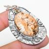 Lemon Chrysoprase, Citrine 925 Sterling Silver Jewelry Pendant 2.44" Z3e49
