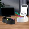 Подставка для телефона с вращением на 360 градусов, беспроводным Bluetooth-совместимым динамиком, RGB-подсветкой и регулировкой высоты