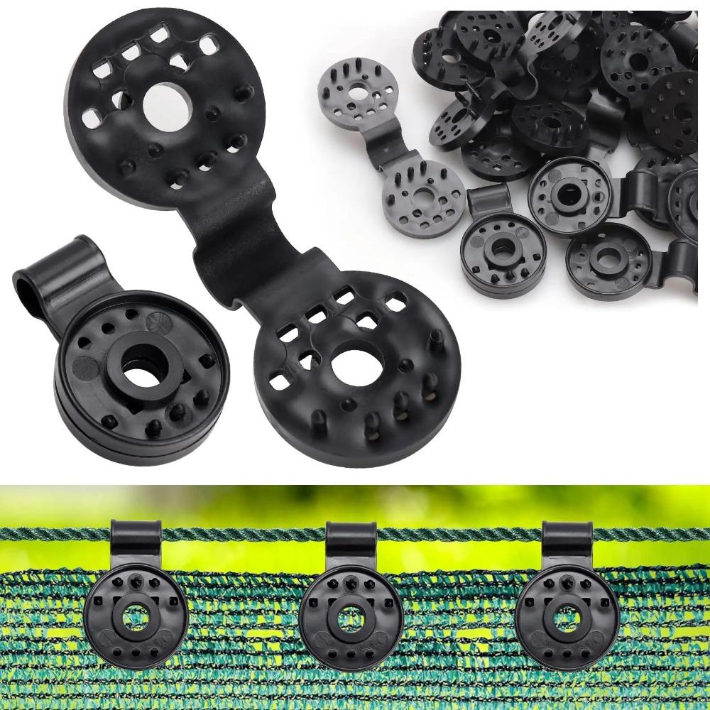 10/50 шт. Зажимы для затеняющей сетки Зажимы для затеняющей ткани Люверсы Для сетчатого покрытия Солнцезащитная ткань В саду на заднем дворе Теплице Фиксатор