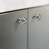 Silver Furniture Handle Single Hole Furniture Knobs Small Door Handle Cabinet Pulls  Wardrobe