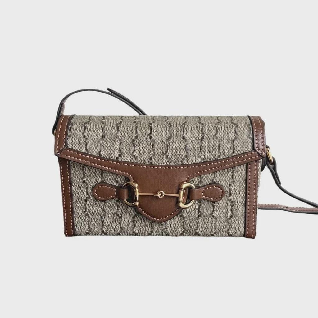 2024 Ретро 1955 Horsebit Цветочная Коробка Сумка: Женская сумка через плечо и через плечо