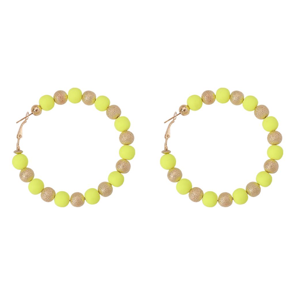 Модные серьги из разноцветных глиняных бусин, сладкие серьги цвета конфет CCB