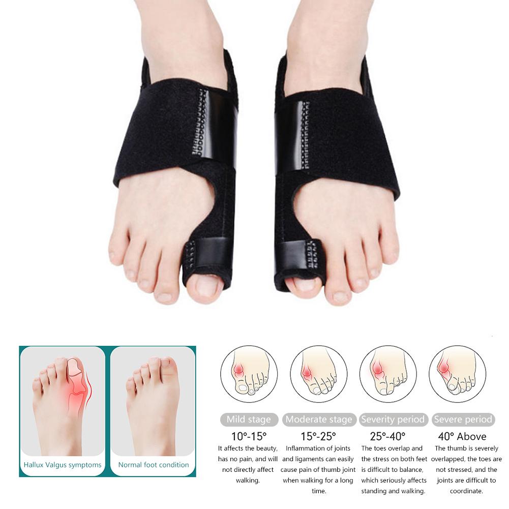 1 Pair Hallux Valgus Corrector Adjustable Premium Orthopedic Big Toe Straightener For Bunion Relief