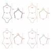 Foldable Lingerie Hanging Rack Body Shape Clothing Hanger  Stores Boutiques Show Window