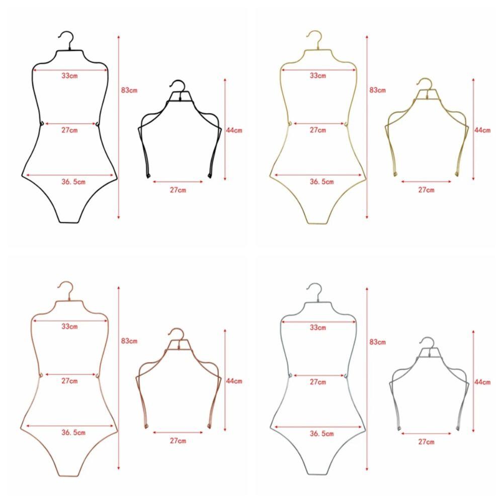 Foldable Lingerie Hanging Rack Body Shape Clothing Hanger  Stores Boutiques Show Window