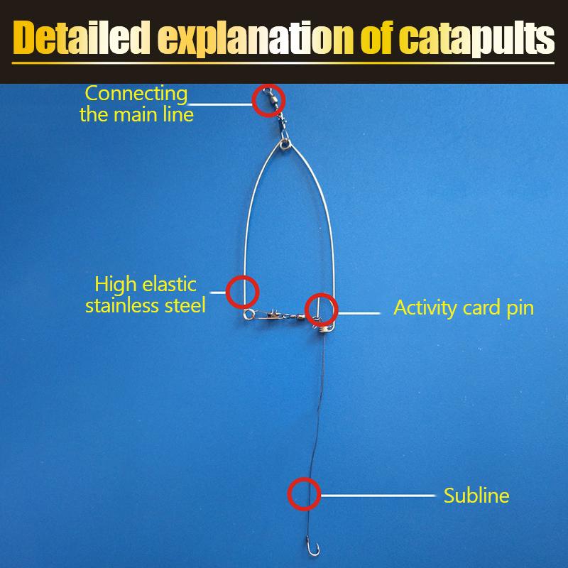 Рыболовное устройство с пружинным механизмом, скоростной крючок, ленивые рыболовные крючки, автоматический выброс, ловушки для подледной рыбалки