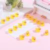 100/200 Pcs Luminous Mini Duck Tiny Resin Duck Little Duck Figurines Bulk For Dollhouse Ornament Micro Garden Diy Crafts Decor