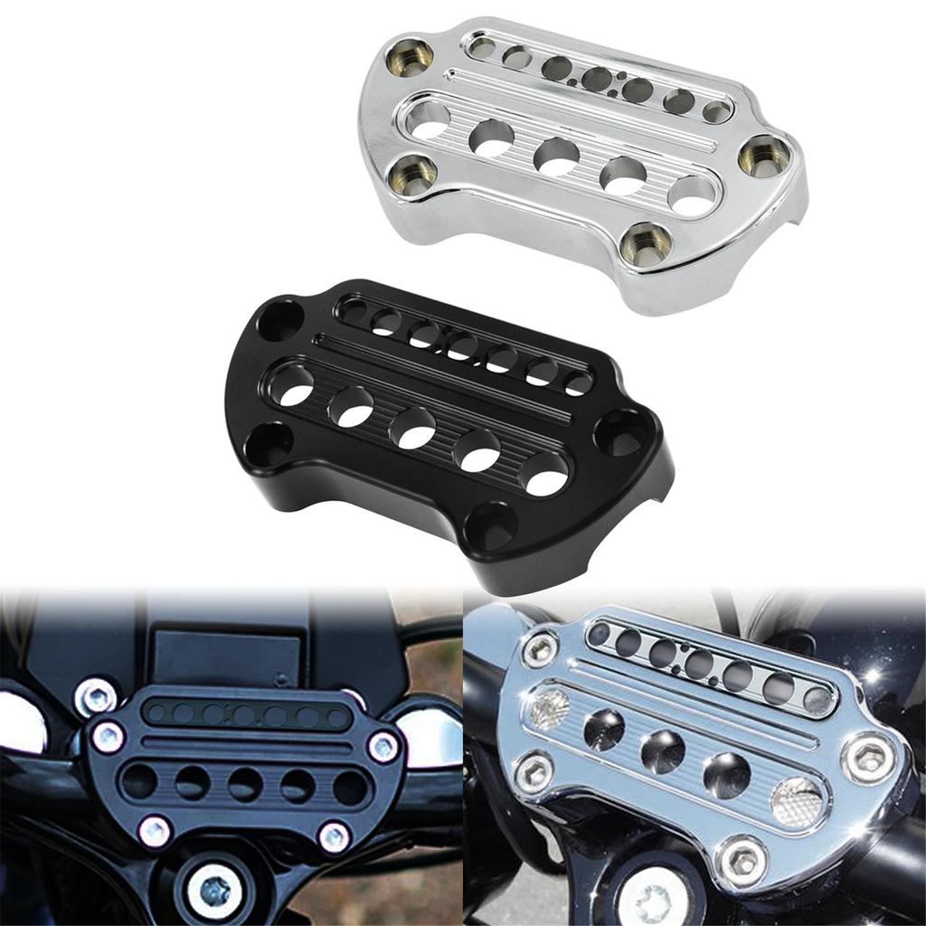 Запчасти для мотоциклов Harley Sportster 1200 883 XL Dyna Low Rider FXDF, алюминиевый индикатор, верхняя планка руля