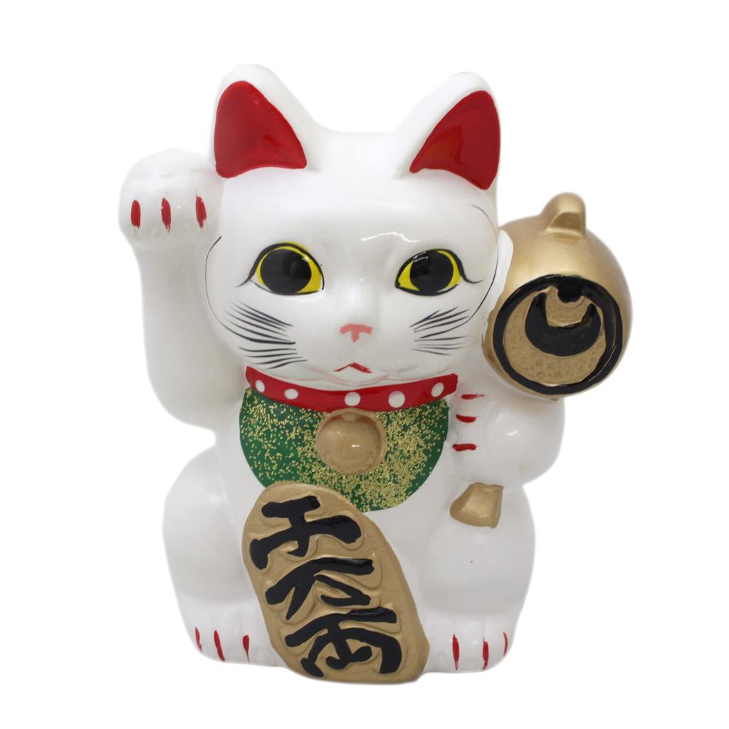Castle Enterprise Maneki-neko (medium) Piggy Bank, Seto Ware, Made In Japan