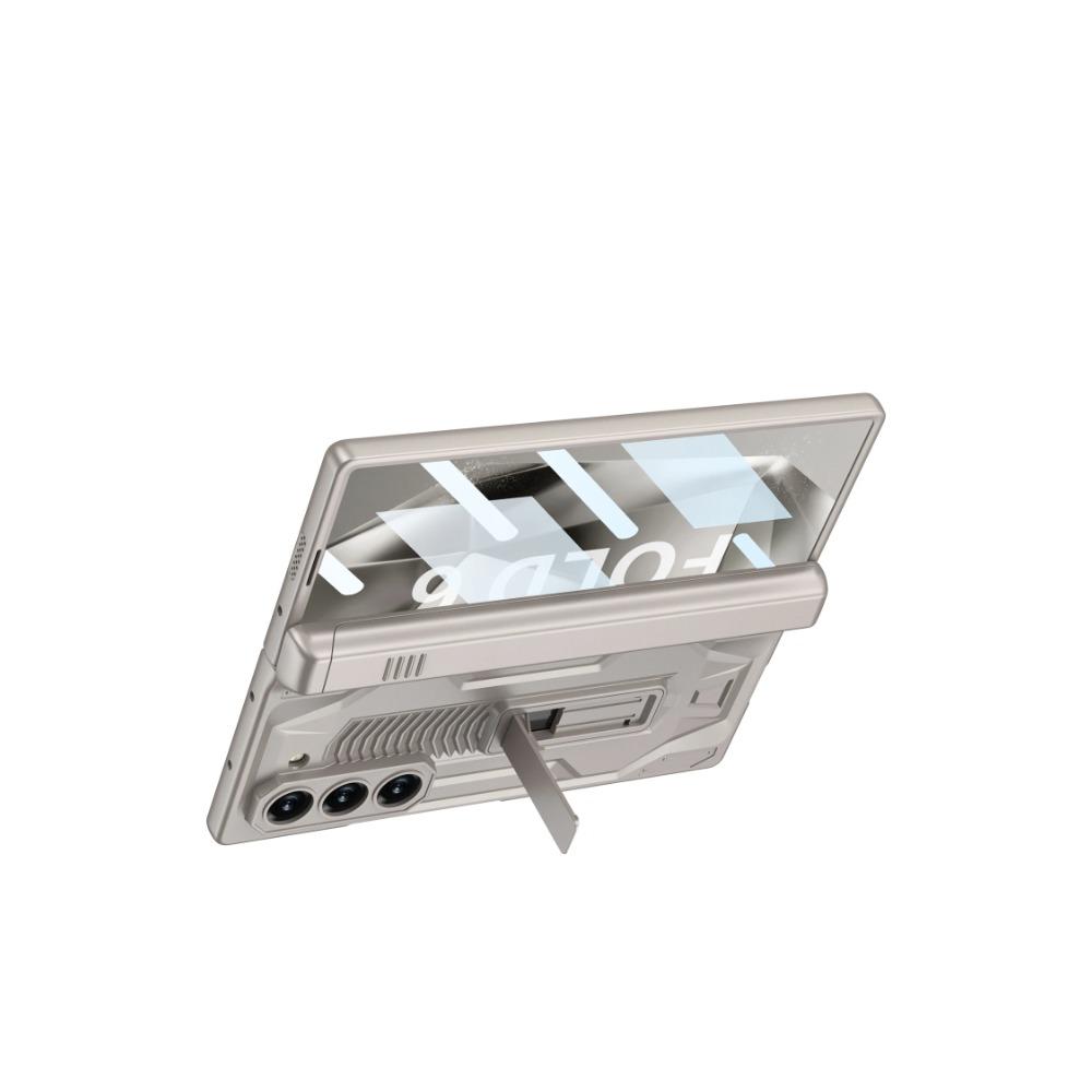 Hard Armor Hinge Protection Phone Cover for Samsung Galaxy Z Fold 6 Case with Pen Slot Bracket Screen Protector