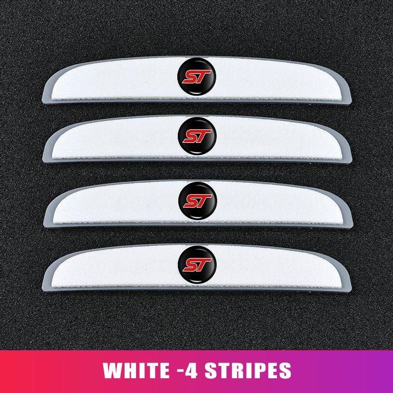 ITES5 For Ford 4pcs Car Door Edge Protection Guards Anti-scratch Stickers Anti-collision Strip Accessories Escape Ecosport Explorer