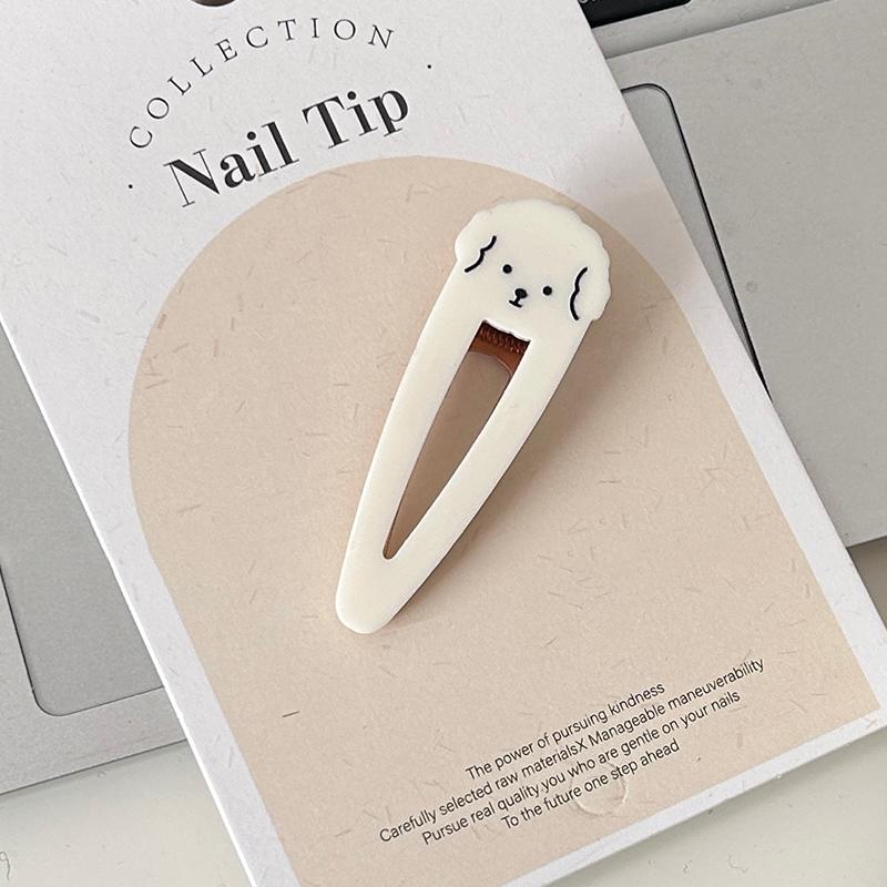 Милая мультяшная собака акриловая заколка для волос для женщин и девочек заколки для волос с животными индивидуальные милые заколки челки заколки аксессуары для волос