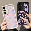 Tiny Hearts Pattern Case For Samsung Galaxy S25 Edge S24 S23 S22 Ultra S24 FE A56 A16 A15 A55 A54 A35 A26 A36 Soft Phone Cover