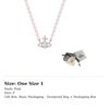 Vivienne Westwood Glass Brass Faux Pearl Necklace Women's Silver/Pink 6301011P-02P583