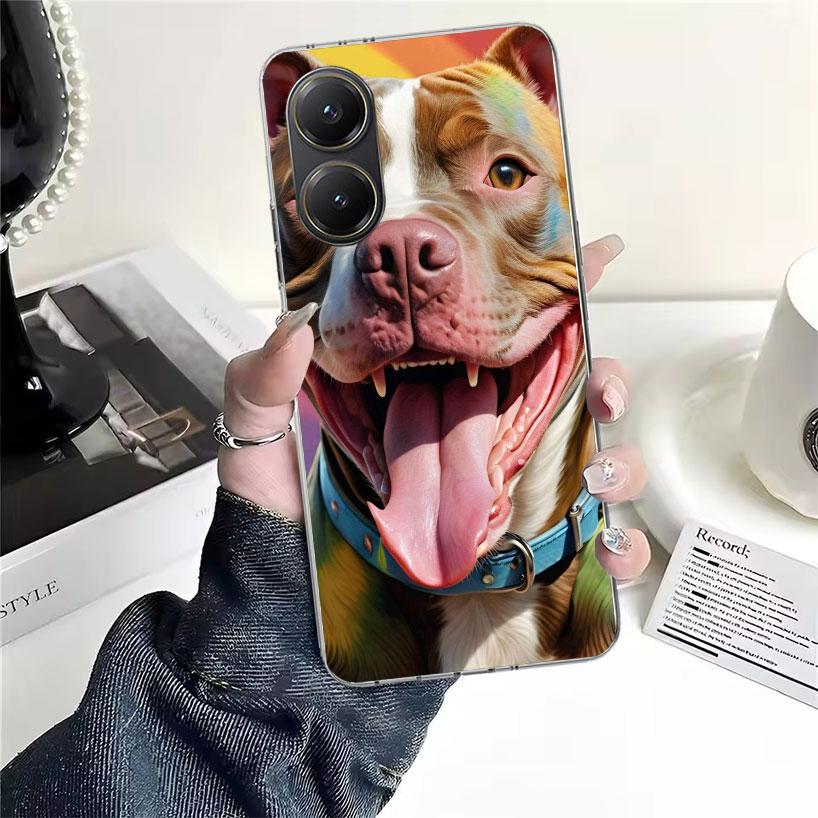 Pit Bull Pet Dog Pitbull Soft Phone Case For Xiaomi Redmi 15C 15 13C 13 Poco X5 X6 X7 F7 Ultra M7 12C 12 10 10C 9C 9A 9T 9 Funda