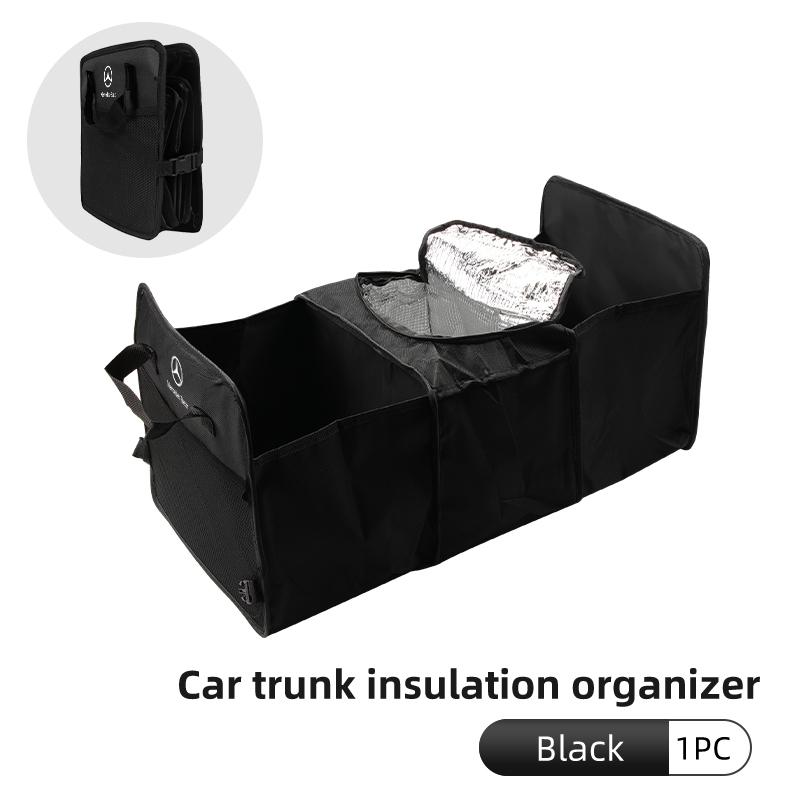 Car Trunk Collapsible Multi-Compartment Organizers Foldable For Mercedes Benz W211 W124 W176 W177 C180 C200 C260 C300 GLC CLE BV4