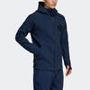 Adidas Basketball Sports Hooded Jacket Men Outerwear Collegiate-Navy DY3235