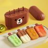 2pcs Home Ice Pop Mold, Popsicle Maker with Food-Grade PP Material for Homemade Frozen Treats, Quick Release/Compartments Design