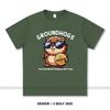Women's Groundhogs Printed T-Shirt 100% Cotton Oversized Animal Graphic Tees for Men Summer Tops Nature Streetwear