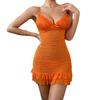 European and American popular INS wind deep V lace suspender skirt, fun pure desire wind SEXY temptation naked, feeling dress