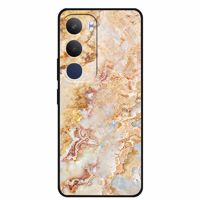 For Vivo Y29 5G Case TPU Bumper Vivo Y 29 V2420 Marble Silicone Soft Phone Case for Vivo Y29 5G Color Blocking Shockproof Coque