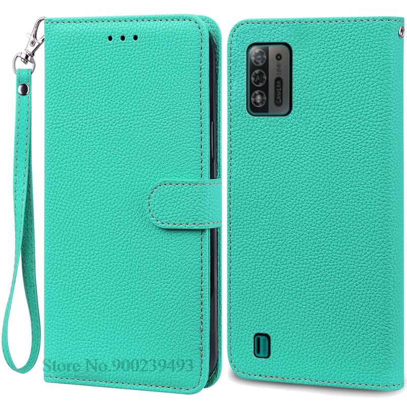 Чехол A52 Lite для ZTE Blade A52 Lite, мягкий силиконовый кожаный чехол-кошелек, чехол для ZTE Blade A52 Lite, чехол из ТПУ, задняя крышка Etui
