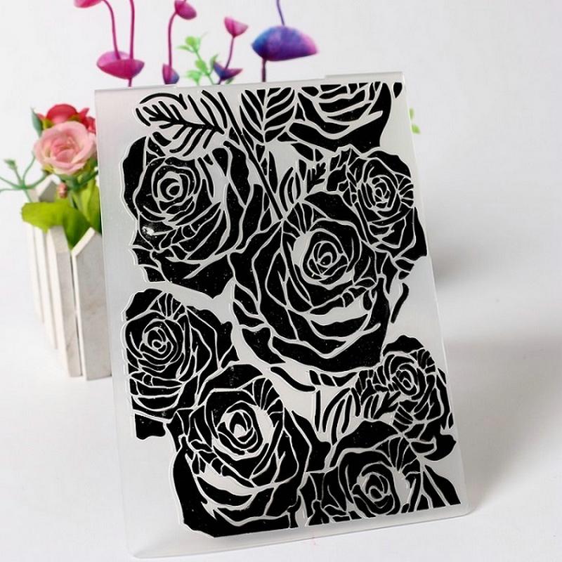 Дерево Цветок Лист Рамка Пластиковые Папки Для Тиснения Трафарет для DIY Скрапбукинг Альбом Карты Декор Шаблон Гора