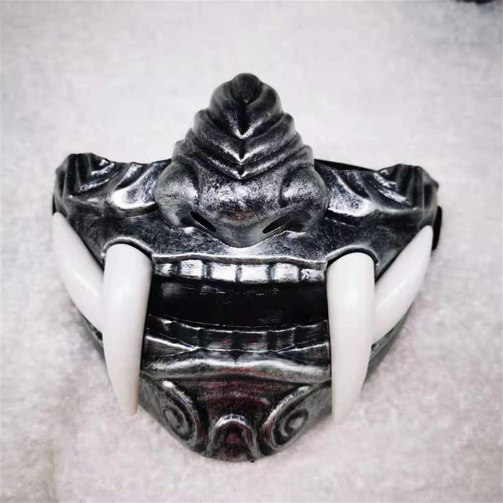 Японская маска Хання Демон Они Сам-урай НО Кабуки Праджня Дьявол Половина маски Косплей