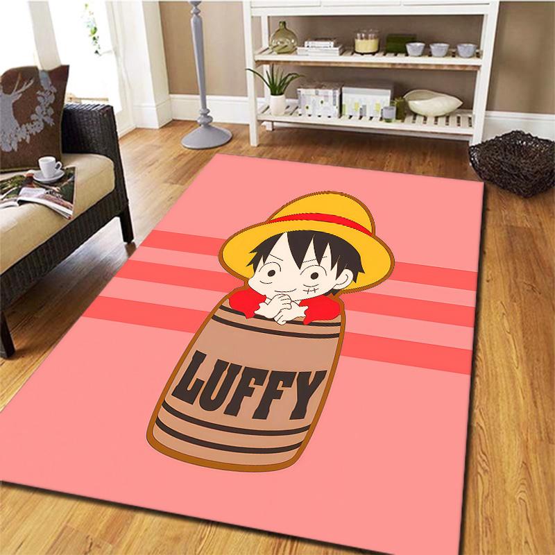 Ковер с изображением Манки Д. Луффи из One Piece для гостиной, спальни, дома, украшение дивана, нескользящий коврик для детской игры