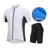 Mens Cycling Jersey Shorts Set Road Bike Riding Breathable Quick-Dry Compression Fit Sportswear