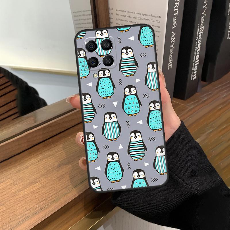 Милый чехол Kawaii Penguin для Samsung Galaxy M12 M22 M32 M52 M13 M23 M33 M53 M20 M21 M31 M51 M14 M34 M54 M30s
