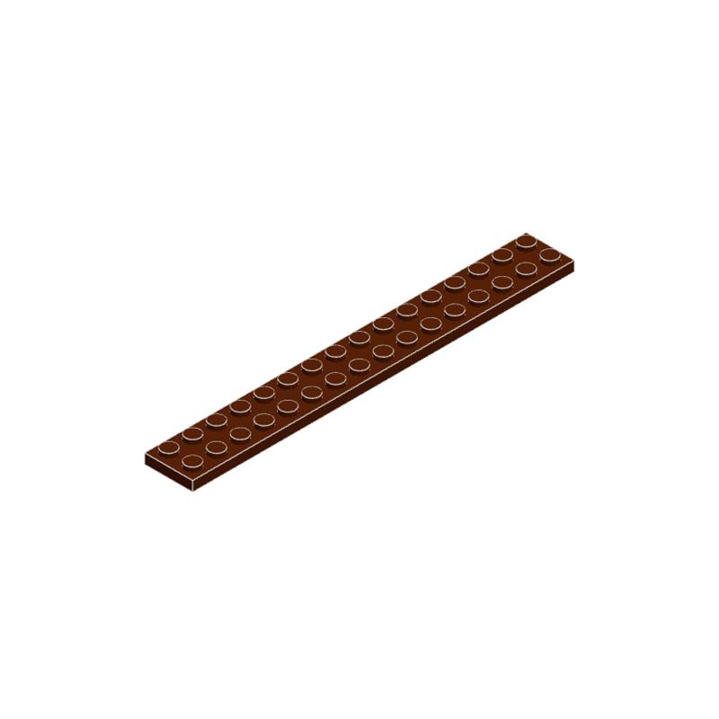 High-Quality 50g/11PCS 4282 Thin Blocks Plate 2x16 Base Plate Works With featuring Block Moc Colour City Accessories Parts