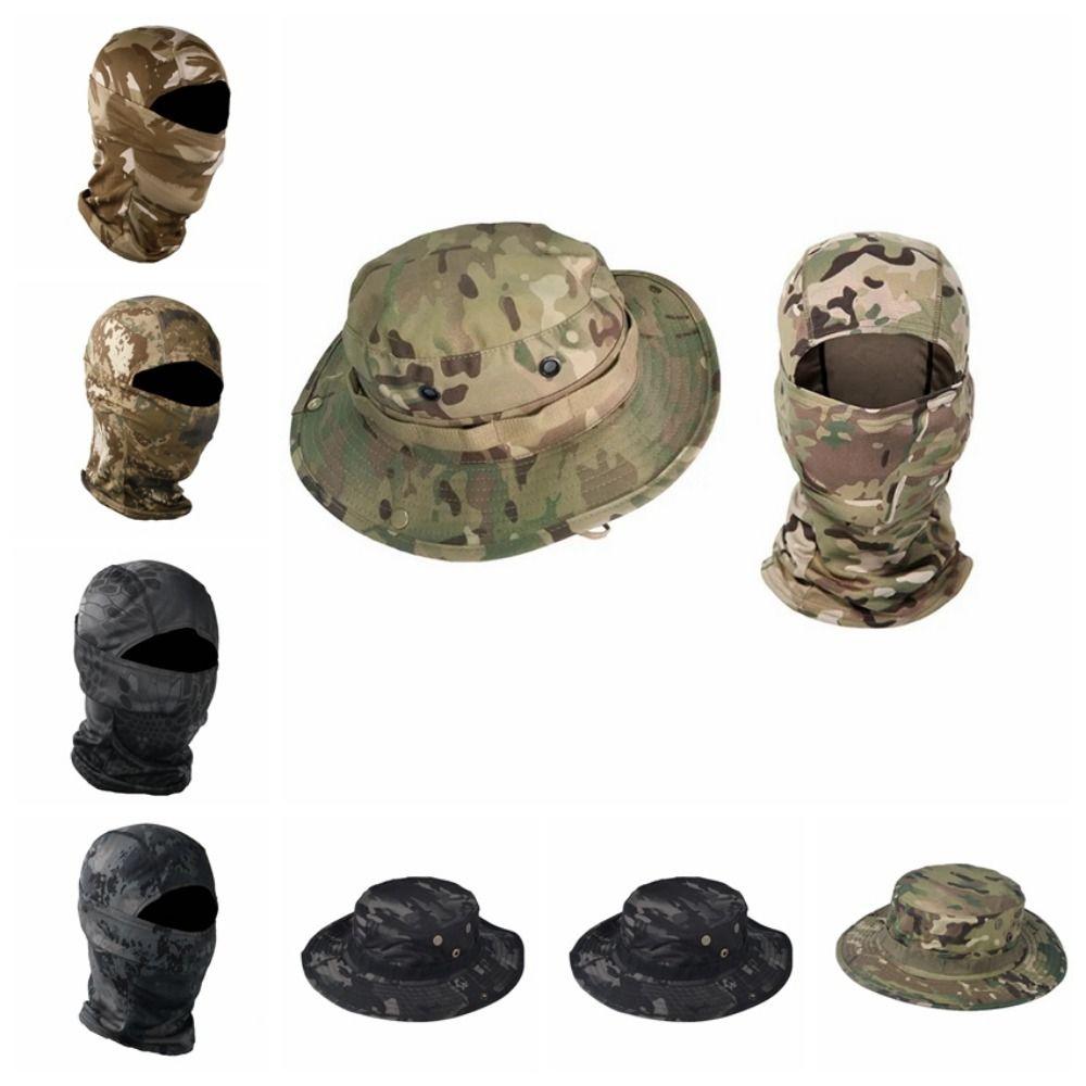 Sunscreen Balaclava Boonie Hat Wide Brim Sun Hat Durable Fishing Cap Full Face Mask Set Climbing