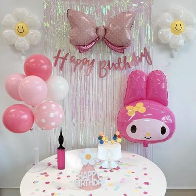 Воздушный шар Min's Select для дня рождения Sanrio My Melody Kuromi Daisy, принадлежности для дня рождения, набор для домашней вечеринки, 2 набора конусов My Melody, популярные корейские игрушки