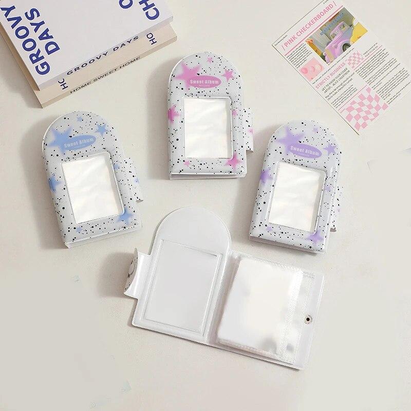 MIT 3-дюймовый фотоальбом Splash Ink Star INS Korean Idols Cards держатель для фотокарточек переплет квадратный полый мультяшный коллекционный альбом Kpop