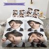 Park Jimin Pattern Bedding Home Decoration Birthday Gift ( 1 duvet cover + 2 pillowcase, without core),fan merchandise.