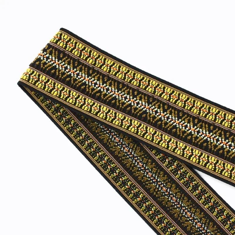 Meetee 2/3/5 м Эластичная лента 50 мм Жаккардовая эластичная тесьма Лента для пояса брюк Резинки Швейная фурнитура для одежды