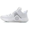 Li Ning WOW 6 Белые Горячие Низкие Баскетбольные Кроссовки Мужские Чисто Белые ABAM089-28