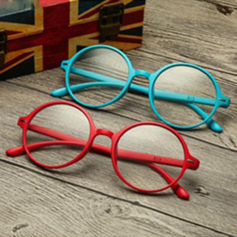 Retro Round Reading Glasses Blue Light Red Blue Purple Colorful Frame Glasses Presbyopic Eyeglasses Women +1.0 +1.5