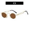 Women's Sunglasses, Small Frame Round Sunglasses, Men's and Women's Punk Sunglasses.