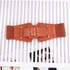 Fashion Vintage Leather Waist Belt For Women With Button Buckle For Casual Wear