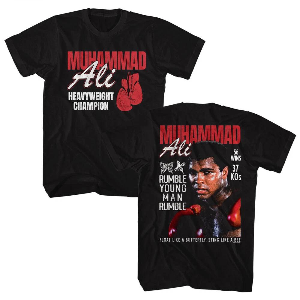 Muhammad Ali Heavyweight Champion 56 Wins 37 KOs Sting Like A Bee Men's T Shirt