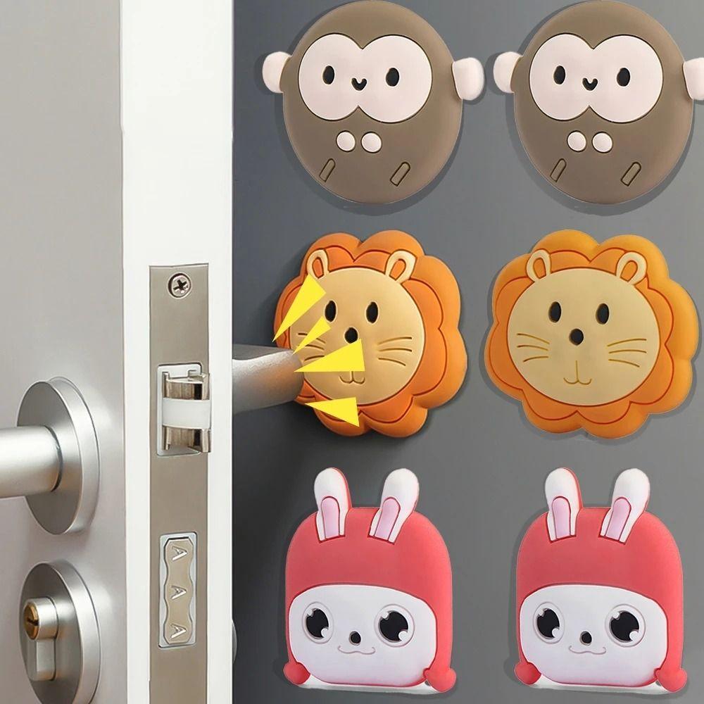 Anti-Shock Wall Protector Self-adhesive Doorknob Bumper Cover Cute Furniture Pad Home