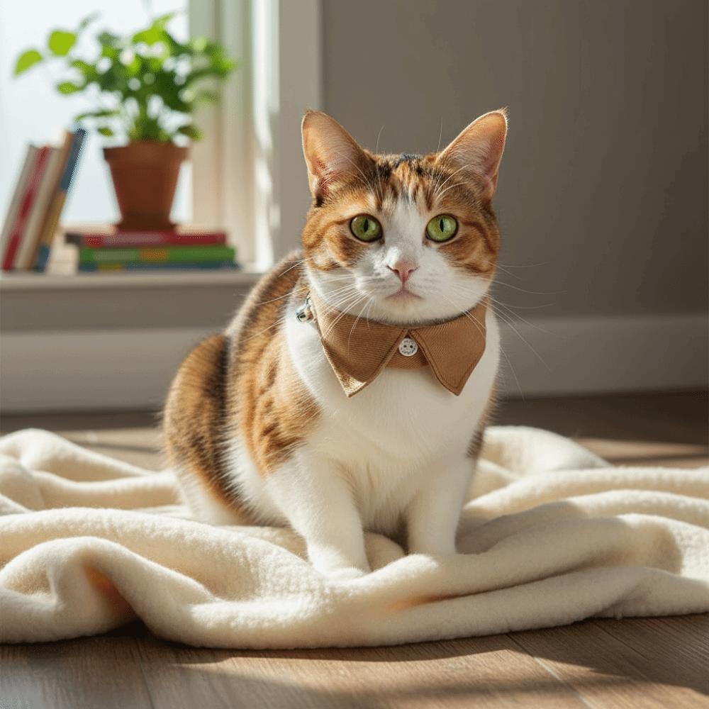 Adjustable Cat Dress Collar Soft Comfortable Pet Tie Skin Friendly Puppy Choker  Daily Wear