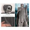 Realistic Skeleton Cloth Hanging Decoration For Halloween Yard Party Outdoor Scary Ghost Scene Setup With Durable Plastic Fabric Material